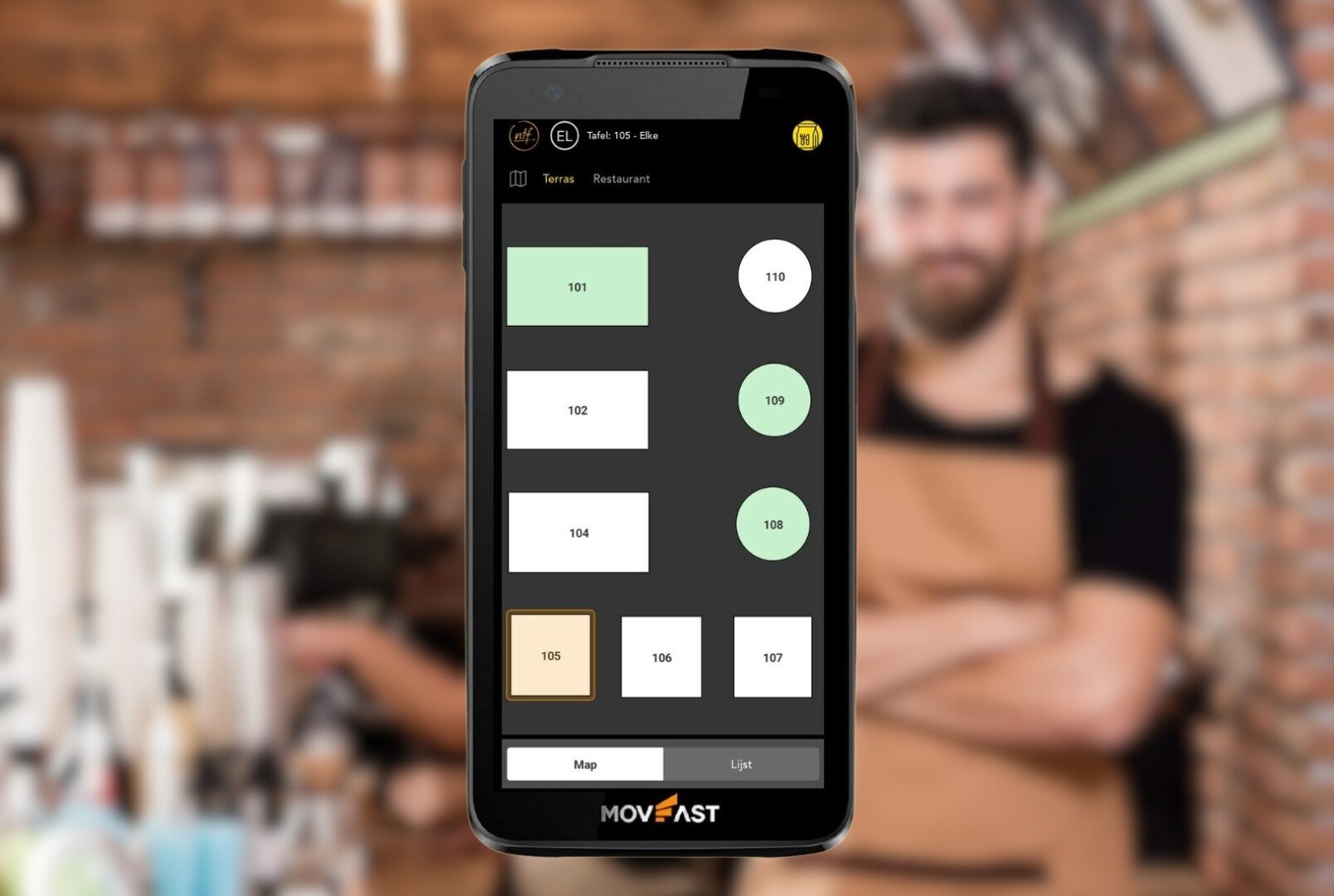 Plattegrond beschikbaar op de handheld
