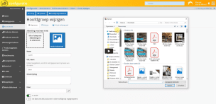 eigen logo en achtergrond vullen