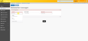 medewerker aanmaken